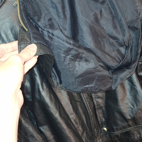 Elegant Vintage Black Hooded Trench Coat/ Mediium / - Picture 6 of 16